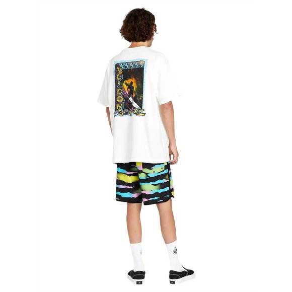 NEW VOLCOM zebra shield scallop mod 18" boardshorts in black - Picture 2 of 4
